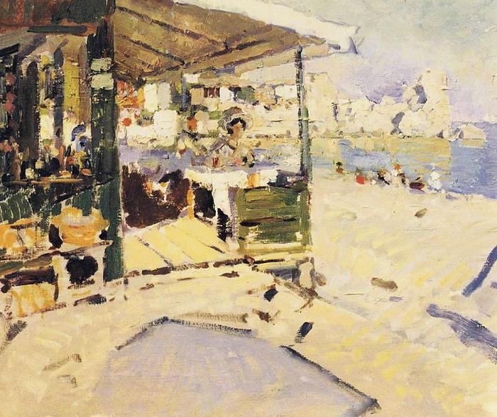 Konstantin Alexeievich Korovin On the Seashore in the Crimea Sweden oil painting art